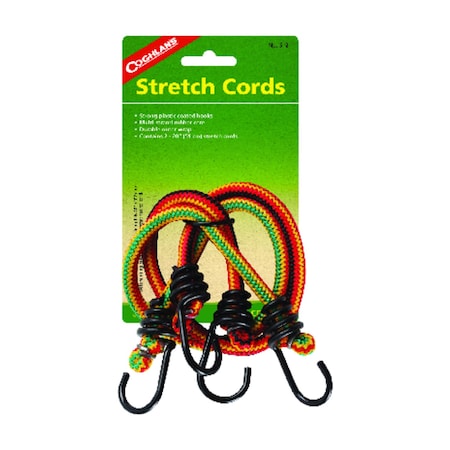 Coghlans Coghlan's Multicolored Bungee Stretch Cord 20 in. L X 0.315 in. 99 lb 2 pk 512